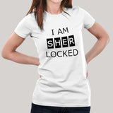 i'm sher locked t-shirt women