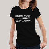 Don't Care Women T-shirt