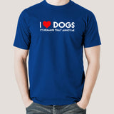 I Love Dogs, It's Humans That Annoy Me, Men's T-shirt