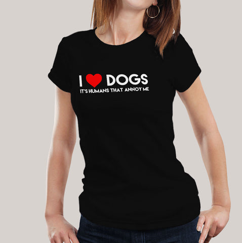 i love dogs women t-shirt india