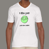 I Like You, You're Weird Men's v neck funny T-shirt online india
