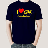 I Love CSK Men's Chennai Super Kings Cotton T-shirt