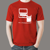 I'm a Purrgrammer T-Shirt For Men Online India