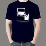 I'm a Purrgrammer T-Shirt For Men India