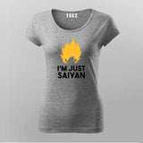 I'm Just Saiyan Anime T-Shirt For Women