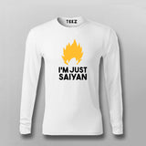 I'm Just Saiyan Anime T-shirt For Men