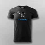 I'm Thinking Funny Coder Quotes T-shirt For Men Online Teez