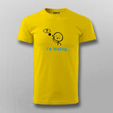 I'm Thinking Funny Coder Quotes T-shirt For Men Online India 