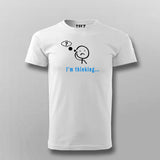 I'm Thinking Funny Coder Quotes T-shirt For Men
