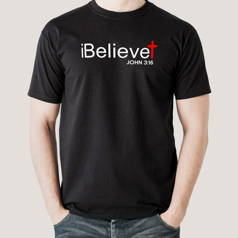 Buy iBelieve John 3:16 Men's T-shirt At Just Rs 349 On Sale! Online India