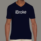 iBroke Men's funny v neck T-shirt online  india