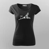 I Fell, Collapsed funny Eiffel Tower T-Shirt For Women