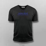 index.html V-Neck T-shirt For Men Online India