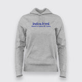 index.html Hoodie For Women