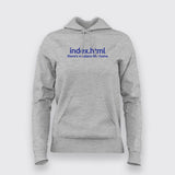 index.html T-Shirt For Women