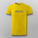 index.html T-shirt For Men Online Teez