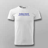 index.html T-shirt For Men
