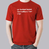 Instant Human Coffee Funny Men's Programming T-shirt online