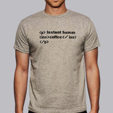 Instant Human Coffee Funny Men's Programming T-shirt