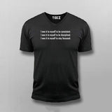 I Owe It to myself to be Consistent Self Motivational T-shirt for Men