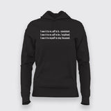 I Owe It to myself to be Consistent Self Motivational Hoodies For Women