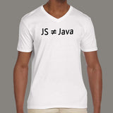 JavaScript [JS] is not Java Men's v neck T-shirt online india