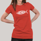 Jesus Fish Women's Christian T-shirt