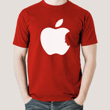 Steve Jobs in Apple Logo - Men's T-shirt