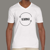 Karma Men’s V Neck T-Shirt india