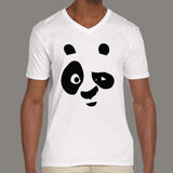 Kung Fu Panda Po Face Men's v neck T-shirt online india