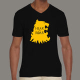 Hear Me Roar GOT House Lannister V Neck T-Shirt For Men india