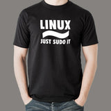 Linux Just Sudo It Programmer T-Shirt For Men india
