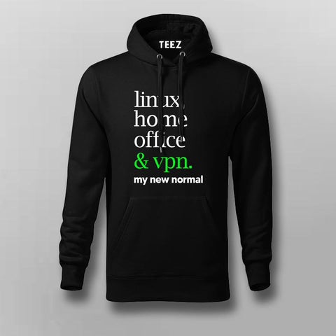 linux & vpn Programming Hoodies For Men