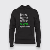 linux & vpn Programming Hoodies For Women