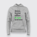linux & vpn Programming Hoodies For Women