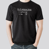 Awesome Things- Python & Me - Programming T-shirt India for Men
