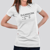 Awesome Things- Python & Me - Programming T-shirt India for Women