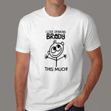 I Love Drinking Brandy This Much T-Shirt For Men