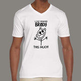 I Love Drinking Brandy This Much V Neck T-Shirt India