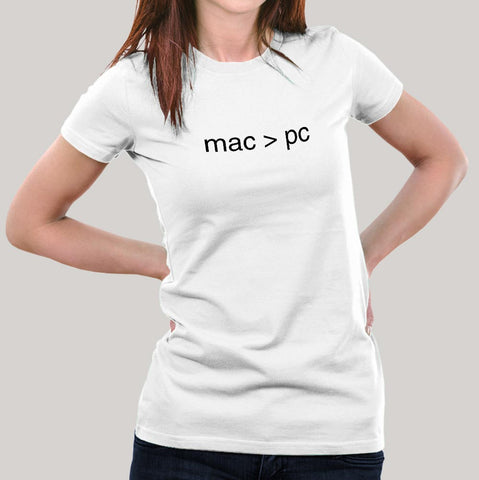 Mac > Pc Women's T-shirt