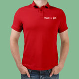 Mac > Pc Polo T-Shirt For Men