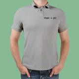 Mac > Pc Polo T-Shirt For Men