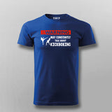 May Constantly Talk About Kickboxing T-shirt for Men.