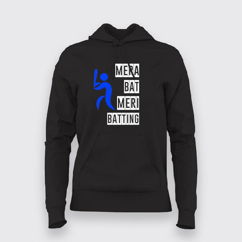 Mera Bat Meri Batting Hoodies For Women Online India