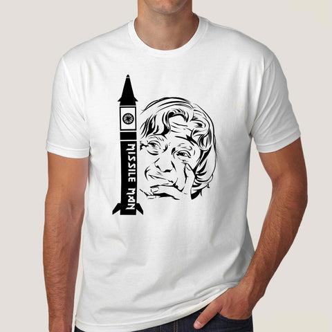 Buy APJ Abdul Kalam - The Missile Man of India - Men's T-shirt At Just Rs 349 On Sale! Online India