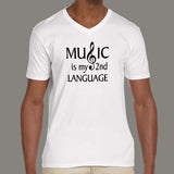 Music  v neck T-Shirt For Men online india