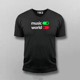 Music On World Off T-shirt For Men