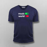 Music On World Off T-shirt For Men