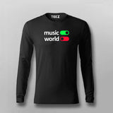 Music On World Off T-shirt For Men