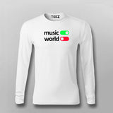 Music On World Off T-shirt For Men